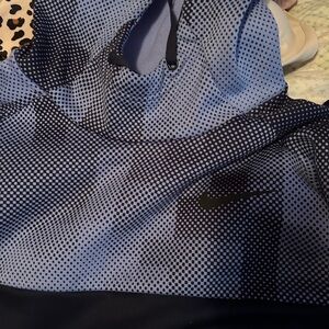 Nike Blue and Black Dotted Hoodie